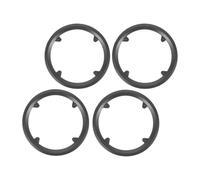 4pcs Black Plastic Bike Chainring Protector Guard for 42 Teeth 4 Bolt Crankset, Lightweight Sturdy Chain Cover Providing Comprehensive Protection for Drivetrain on Mountain Biking