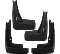 4pcs Black Plastic Car Mud Flaps Wheel Arch Protection | Quick Install, Less Splashes, Mounting Hardware and Instructions Included, Winter Driving and Rainy Roads