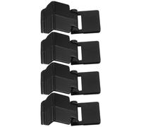 4pcs Black Plastic PET Tank Latch for Reptile Enclosures and Vivarums | Escape-proof Buckle, Secure Screen Lid Fit, Glass Tank Rims, Amphibian Habitats, Design