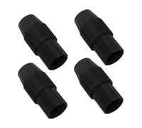 4pcs Black Plastic round Tube Locking Adapter for Secure Connection | Telescopic Rod Connector, Quick Tool-free Assembly, Canopy Support and Outdoor Streaming Use