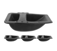 4pcs Black Plastic Speaker Handle Replacement for Amp Cabinet Carrying | Small Holes, Lightweight Build, Secure Attachment and Comfortable Grip, for Technicians and Musicians