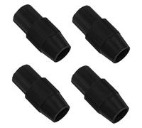 4pcs Black Plastic Telescopic Rod Connector round Tube Adapter | Quick Install Locking Fit, Adjustable Length for Canopy and Light Fixtures, Outdoor Photography Use
