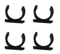 4PCS Black Plastic Vacuum Hose Wall Mounted Bracket 26x37x46mm
