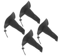 4pcs Black Pointed Wizard Pet Hat for Dogs and Cats Halloween
