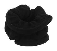 4pcs Black Polyester Hair Tie with Zipper Pocket for Women Daily Wear | Hidden Storage Compartment, Secure Hold and High Elastic, Discreet Wallet Scrunchie for Sports Activities
