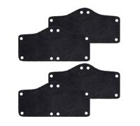 4pcs Black Polyester Hard Hat Sweatband, Reusable Helmet Liner | Snaps to Suspension, Breathable Summer Comfort, No Sweat in Eyes, Easy Swap for Men and Women