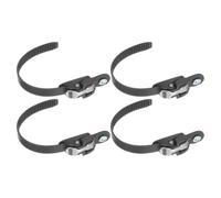 4pcs Black PVC Skate Replacement Buckle Strap for Speed and Ice Skates