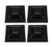 4pcs Black Pyramid Square Iron Post Cap for 100x100 Posts