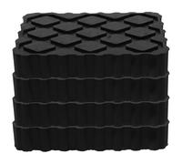 4pcs Black Rubber Jack Pad Block Shock Absorbing Lift Pad