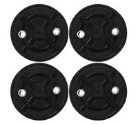 4pcs Black Rubber Lifting Pad for Double Pillar Hoist 7cm Hole Spacing