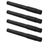 4pcs Black Rubber Milking Tube for Teat Cups, Quick Replacement | Smooth Interior, Leak Proof Connection, Dairy Farm Daily Operations, Technicians, Reduces Downtime