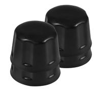 4Pcs Black Rubber Wheel Hub Caps for 250cc 300cc ATV Rims | Centre covers for quad wheels, debris shielding, easy to fit, weather resistant, long-lasting rubber