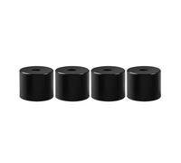 4pcs Black Silicone Leveling Columns for 3D Printers - M3/M4 Adjustable Hot Bed Spacers (12/16/18/26mm)(M4*12mm)