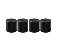 4pcs Black Silicone Leveling Columns for 3D Printers - M3/M4 Adjustable Hot Bed Spacers (12/16/18/26mm)(M4*16mm)