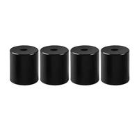 4pcs Black Silicone Leveling Columns for 3D Printers - M3/M4 Hot Bed Solid Spacers, Adjustable Height 12-26mm(M4*18mm)