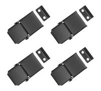 4pcs Black Stainless Steel Toolbox Latch Hardware Concealed Draw