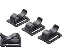 4Pcs Black Water Bladder Tube Clips for Hydration Pack, Universal Hydration Pack Water Bladder Bag Beverage Tube Clip Outdoor Backpack Water Bladder Hose Hose Clip, Sports Water Bottle Accessories