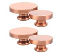 4pcs Blank Wax Seal Stamp Heads Round Copper 25mm 30mm for Invitations