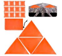 4PCS Blaze Orange Magnetic Hunting Safety Blind Panel for Ground Blind Tent
