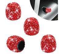 4PCs Bling Dust Caps,Crystal Diamond Valve Stem Caps,Wheel Tire Valve Cap