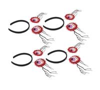 4pcs Bloody Eyeball Halloween Headband Plastic Masquerade Headpiece