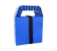 4pcs Blue for Caravan Support Plates 23x17x2cm PP Plastic Stabiliser Base Boards with Handle, Non-Slip Grooves for RV for motorhome Trailer Jack Legs, Stackable Design Supports Up to 3 Tonnes on Soft