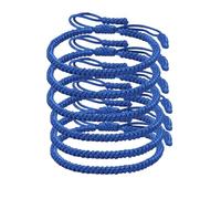 4PCS Blue Friendship Bracelets for Women,6PCS Blue Friendship Bracelet Kit Adjustable Braided Bracelet Set Celebrating friendship and inspiring courage Handmade Jewelry Present, One Size, Cord, no