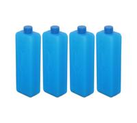 4pcs Blue Ice Packs for Cooler Bag Reusable Compact Plastic Blocks | High-density Resin Build, Lightweight Design, Rapid Cooling Performance, Suitable for Indoor Activities and Sports Use