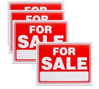 4Pcs BMYUK for Sale Sign Sticker High Tack Self Adhesive 9 * 12inch for Vehicles or House Garage Yard Business Trucks for Sale Stickers