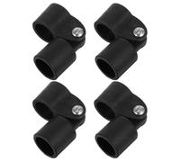 4pcs Boat Bimini Top Fittings Hardware 0.98 Inch Nylon Black | Marine Canvas Hardware, round Pipe Tubing Fit, Tear Resistant Lightweight Design, UV Protection for Ski Boats