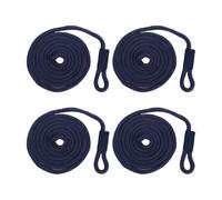 4Pcs Boat Bumper Line,1/4inch X 5 ft polyester Braided Fender Rope for Dock Boat Bumper