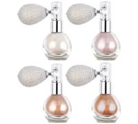 4pcs Body Highlighter Spray White Plastic Glitter Makeup | Smooth Spraying, Lightweight Portable Design, for Eye and Hair Use at Club Events and Proms