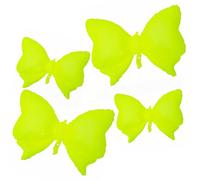4PCS Bow Balloon Fluorescence Yellow Bow Shaped Foil Mylar Balloon For Bow Themed Girl Birthday Party Wedding Bridal Garden Princess Baby Shower Themed Decoration Supplie