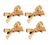 4Pcs Bows Hair Clip For Women Side Parting Nonslip Contemporary Hairpin With Different Hair Types Stylish Hair Shaping Sweet Bows Hair Clip