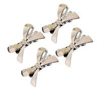 4Pcs Bows Hair Clip For Women Side Parting Nonslip Contemporary Hairpin With Different Hair Types Stylish Hair Shaping Sweet Bows Hair Clip