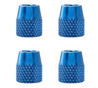 4pcs Brake Block Fixing Nut for Bike, Aluminum Alloy, Blue