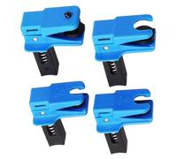 4Pcs Brake Line Stopper 1/2 inch 3/8 inch 5/16 Anti-Leak Brake Line Clamp Replacement Plastic Rubber & Metal Fluid Hose Plug for Automobile Accessories