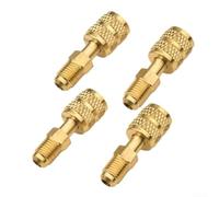 4pcs Brass for hvac Adapter 1/4 for sae Female to Male for r32
