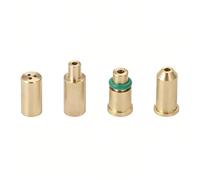4Pcs Brass Gas Refill Adapter for DuPont Ligne D, Ligne 1, Ligne 2 & Gatsby Lighter, Butane Refill Nozzle for S.T Dupont Yellow/Red/Green/Blue Cap Lighter