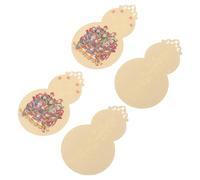 4pcs Brass Gourd Charm Amulet Card Portable God of Wealth