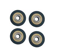 4pcs Brass Press Rollers 4x11x16mm with Roller Bearings for Marking and Engraving Tools, Compatible with Plastic Wood Metal