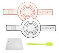 4PCS Bread Sling Set,Silicone Bread Sling,Non-Stick Reusable Silicone Baking Mat,Easy Clean with Long Handles,with Cutting Knife and Oil Brush, Baking Supplies for Transfer Dough