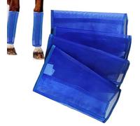 4PCS Breathable Fine Mesh Horse Gaiters, 48x38x38cm Breathable Fine Mesh Horse Leg Guards, And Water-, Effectively Prevents Bites, Leg Fatigue And Trampling