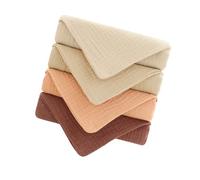 4Pcs Breathable Towels Quick-Dry Washcloths Reusable Soft Cotton Cloth for Delicate Skin & Daily Hygiene Care Baby Washcloths