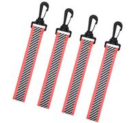 4pcs Bright Color Keychain with Reflective Strap for Low Light Conditions Adventure High Visibility Outdoor Gear