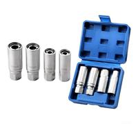 4PCS Broken Bolt Extractor Set 6-12mm, Dual-End Screw Sockets | 45# Alloy Steel, Roller Self-locking, Threaded Internal Walls, Double Drive Interface, For Stud Removal In Tight Spaces