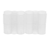 4pcs Broom-Dustpan Connector Buckle Plastic White Dual Tube Link