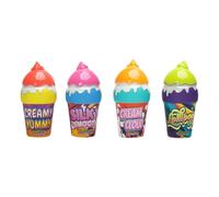 4Pcs Bubble Making Set For Kids Ice Cream Bubble Bottles With Wand, Leak-Proof Bubbles Liquid Refill Bottle Bubbles Water For Outdoors 6x6x10 Cm