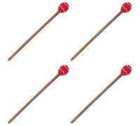4pcs Buddha Sound Bowl Accessories Singing Bowl Parts Sound Bowl Stick Small Buddha Sound Bowl Strikers Wood Tibet Bowl Striker Sound Bowl Parts Yoga Bowl Wool Yarn Wooden 28c