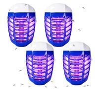 4PCS Bug Zapper Indoor, Mosquito Repellent Plug in, Electric Fly Zapper with UV Light, Mosquitoes Killer Lamp, Fly Killers for the Home,Office, Kitchen, Bedroom, Blue